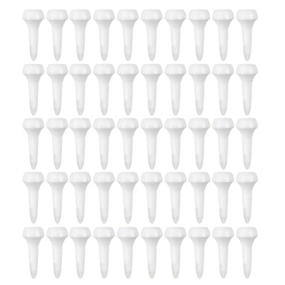

50pcs Multi-Color Golf Ball Pegs Precise Swing Plastic Mushroom Ball Nail Anti-loss Recyclable Golf Tee Swing Improvement