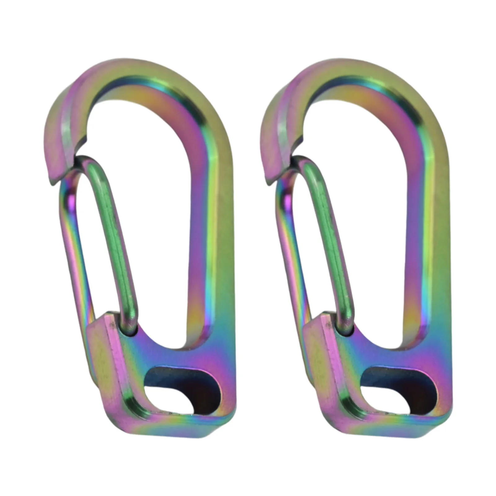 Approx.30.5*16.4mm Quick-Release Snap Hook Lightweight Titanium Clip Hiking Lightweight Keychain Perfect For Camping
