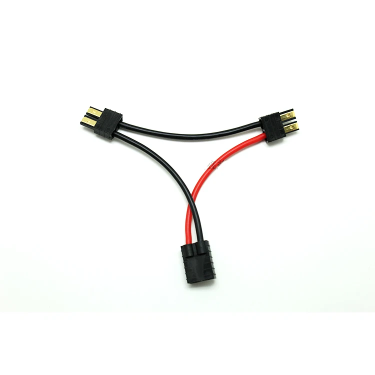 10PCS TRX 시리즈 12AWG 100mm 남성 여성 커넥터 플러그 어댑터 와이어 구리 소재 RC 모델 장난감 리포 배터리