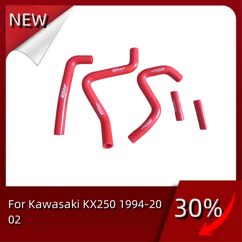 For Kawasaki KX250 1994-2002 KX 250 Silicone Radiator Hose Pipe Tube Kit 1994 1995 1996 1997 1998 1999 2000 2001 2002