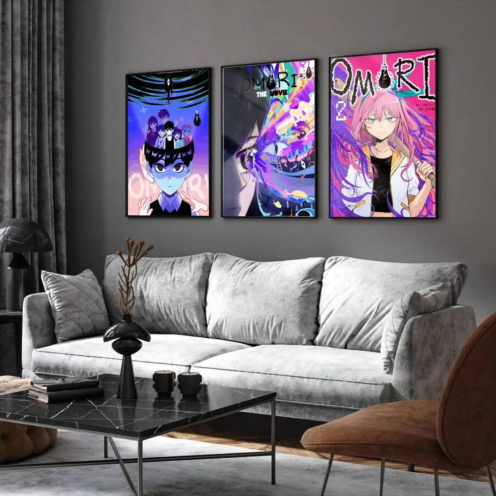 Video Game O-Omori Poster Home Living Bed Room Bar Hallway Sticky Wall Printing Waterproof Aesthetic Decor