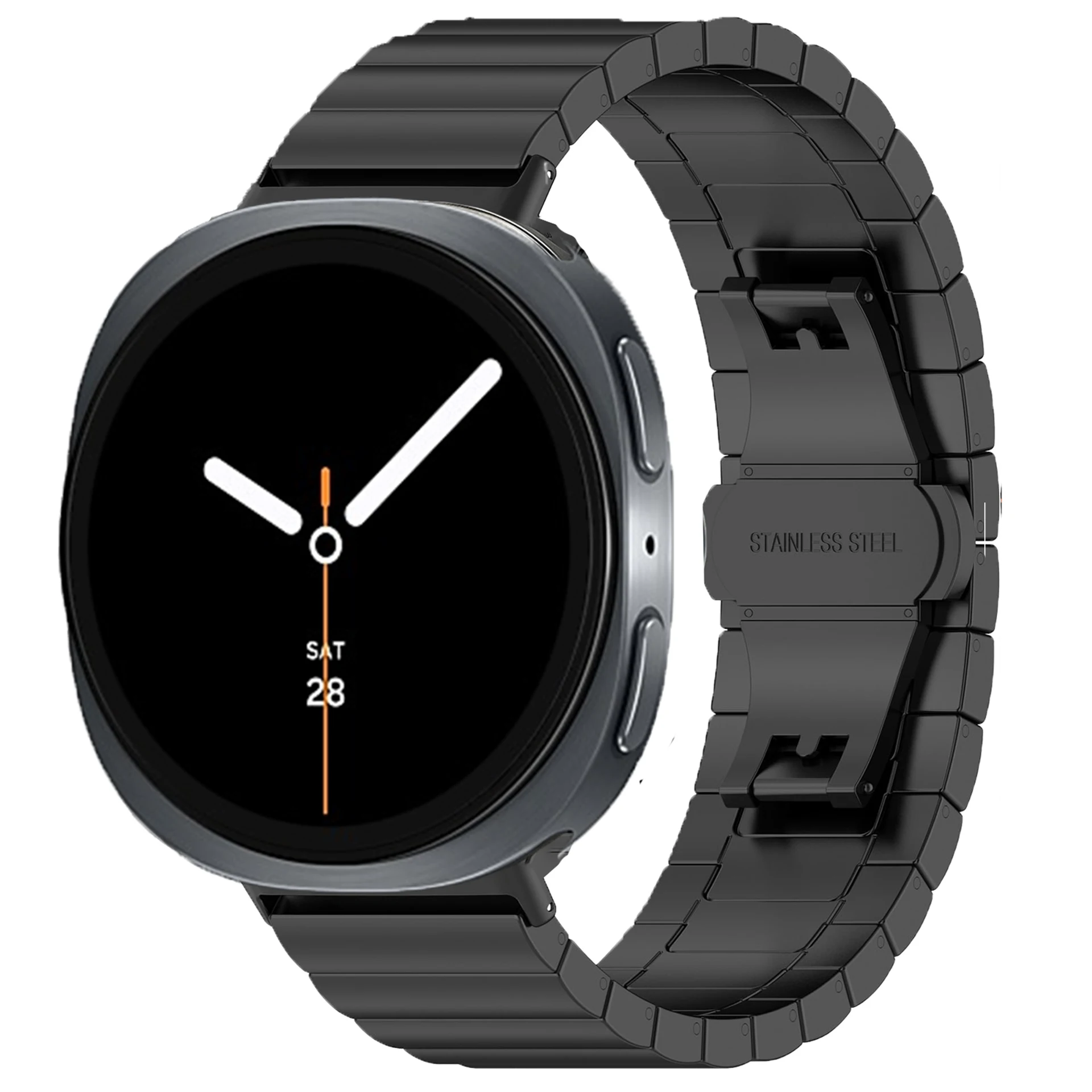

Металлический ремешок для Samsung Galaxy Watch 8 44 мм 40 мм/8 Classic 46 мм, роскошный ремешок из нержавеющей стали для Galaxy Watch 8, аксессуары