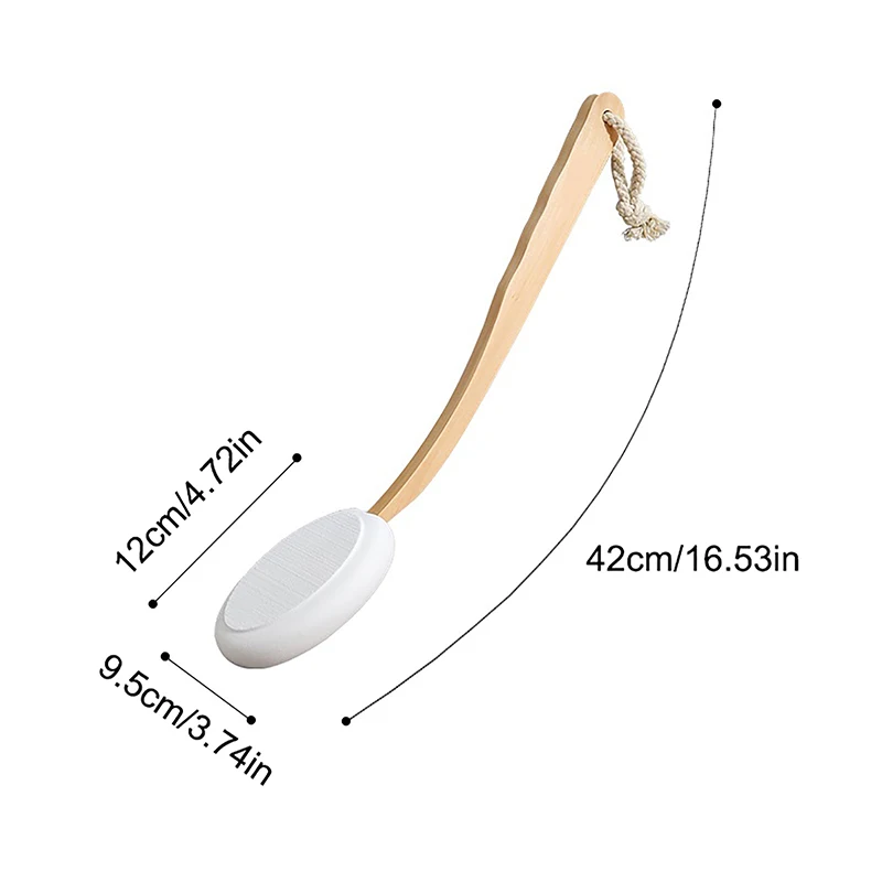 Shower Body Brush Body Scrubber Long Handle Body Brush Multi-Function Sunscreen Applicator Long Handle Body Cleaner Shower Brush