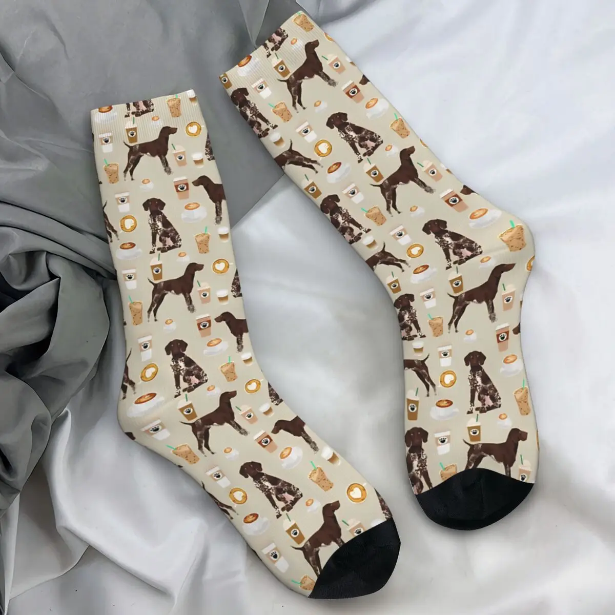 German Shorthair Pointer Dog Socks pet Stockings Spring Anti Skid Women Men Socks High Quality Printed Outdoor Sports Socks