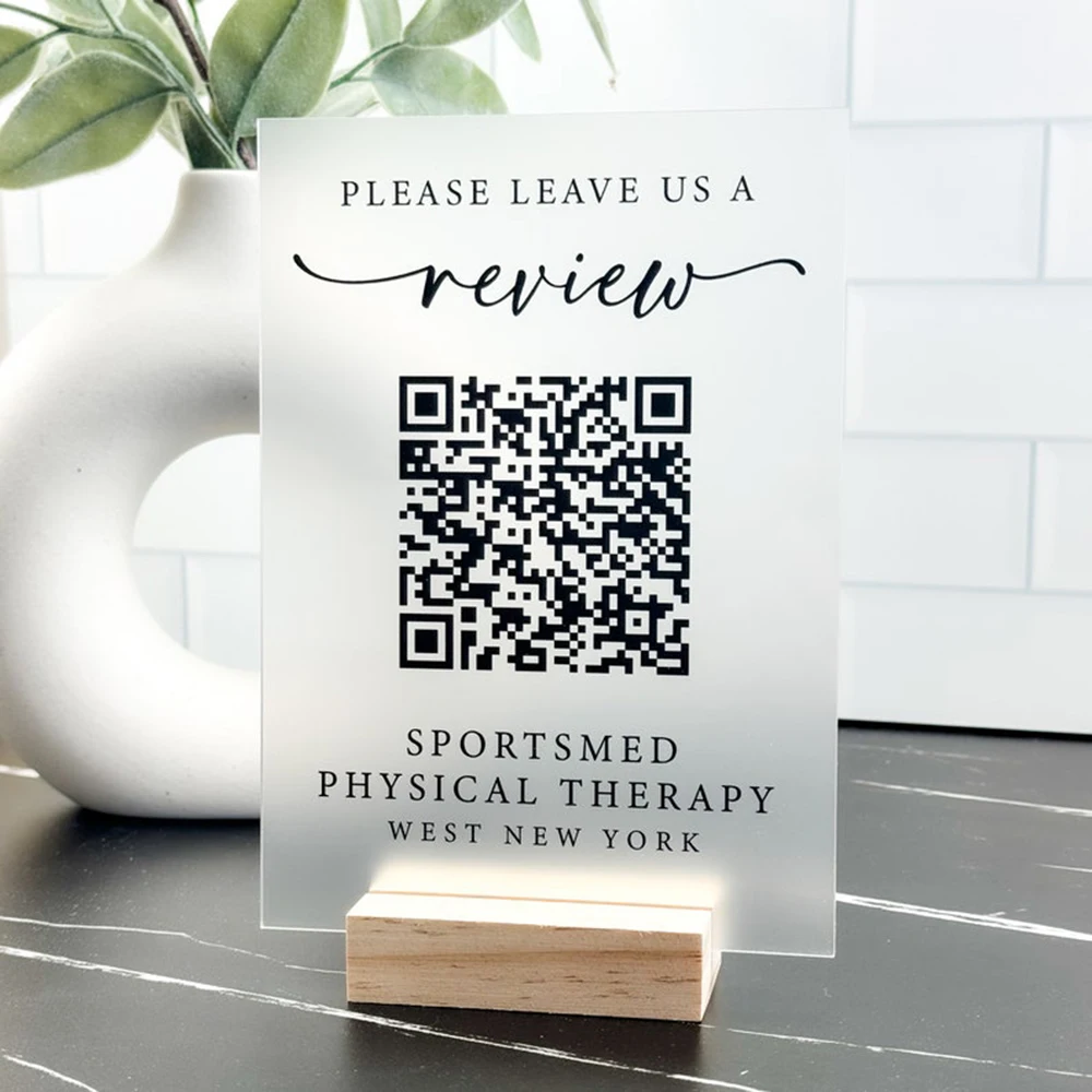 تخصيص شخصي رمز الاستجابة السريعة مجموعة رمز الاستجابة السريعة من الأكريليك مناسبة للتعليقات التفاعلية الاجتماعية واستقبال الأعمال #5