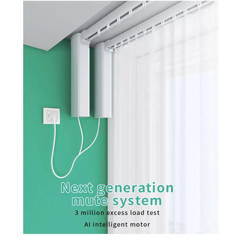 

Promotional Products Smart House Motorized Curtain System Tuya Automatic Electric Curtains For Home