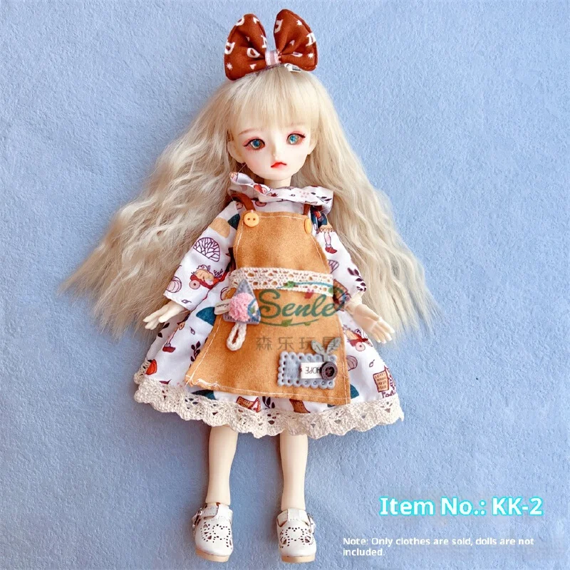 Solo vestiti, nessuna bambola per vestiti da vestire per bambole bjd a 6 punti, set completo di vestiti per bambole da 30 cm, regalo per ragazza alla moda Lolita