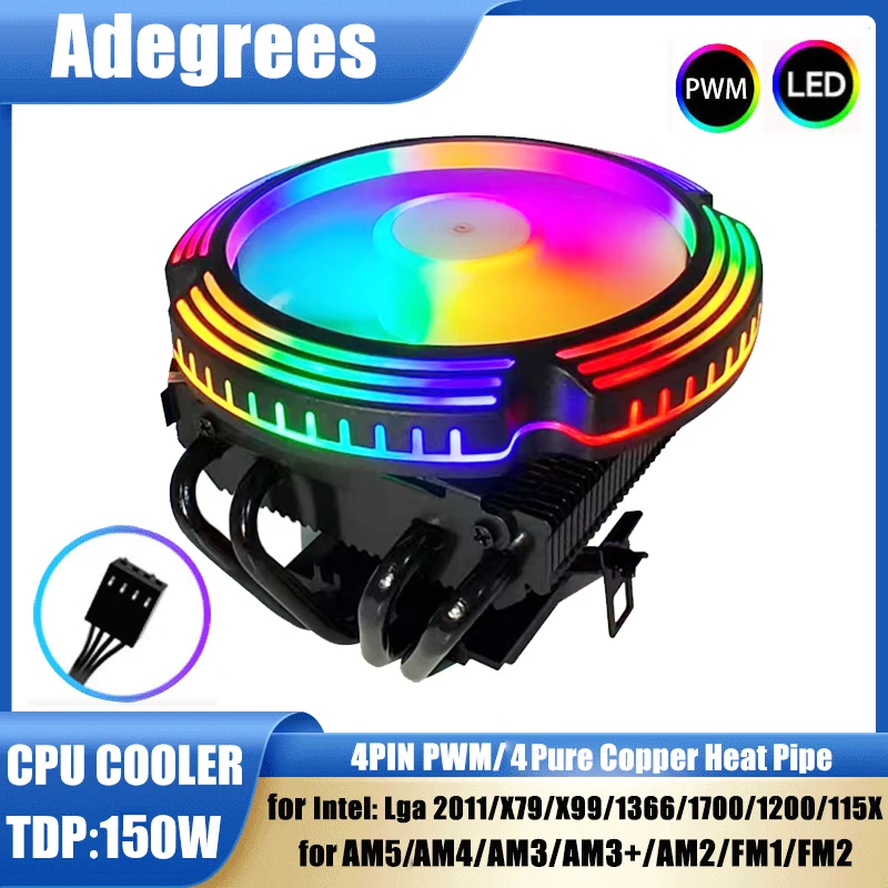 4Heat Pipes Cpu Air…