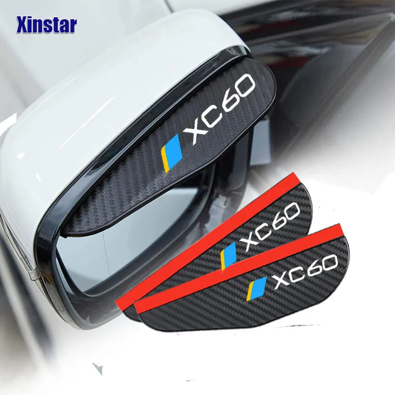 2X Car Rearview Mirror Eyebrow Protector For Volvo XC60 Auto Accessories