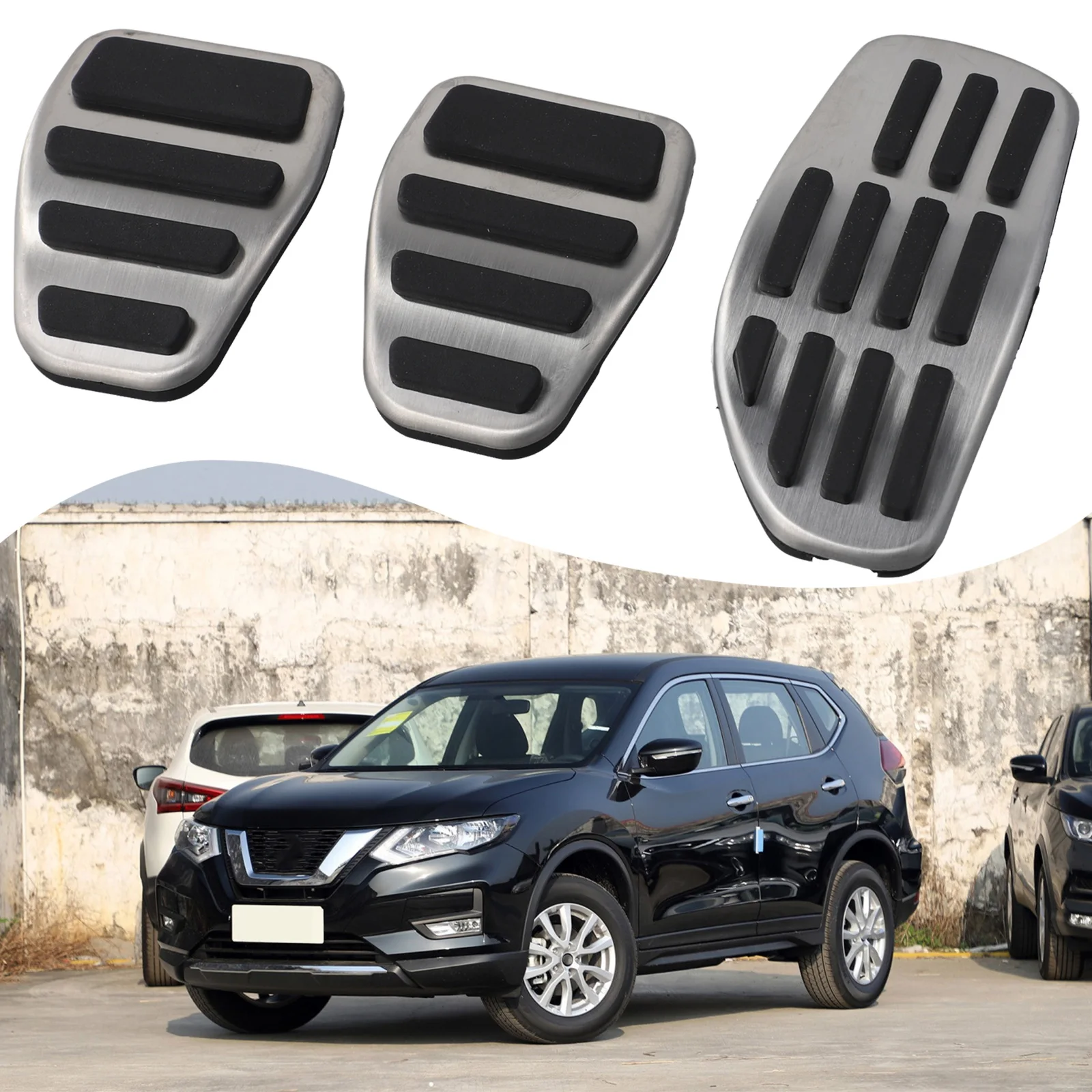 Non Deforming Wear Resistant Pedal Cover Kit for Nissan Qashqai J11 for Rogue Sport J11 Rogue for t32 for X for trail for t32