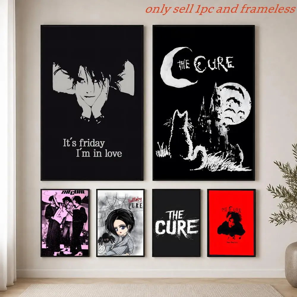 Music Singer T-The Cure Band Poster HD Hot Theme Singer/OST/Movie/Anime-Waterproof Self-Stick Home Decor
