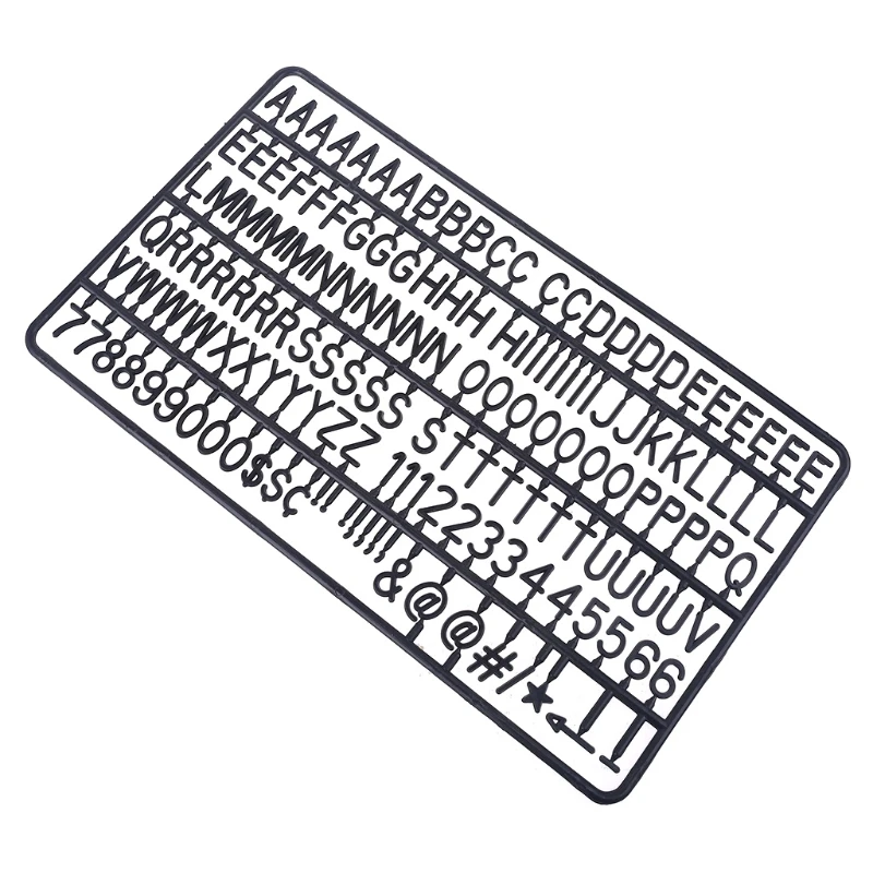 Letras pré-cortadas, números símbolos, letras números 3/4 polegadas, material escritório