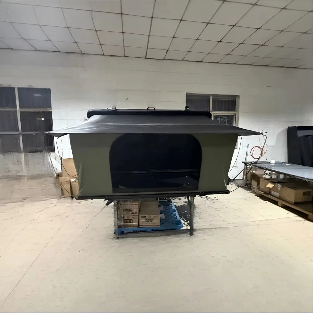 Factory-customized 50kgs Aluminum Alloy Roof Tent for Outdoor Self-driving Tour Ultra-thin Waterproof Car Tent