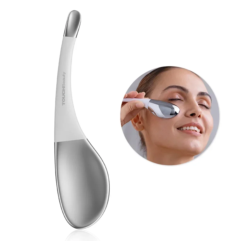 TOUCHBeauty 2024 Hot Selling Cryo Facial Globes Massager Facial Beauty Spatula Spoon Eye Massager Roller Gua Sha Tool