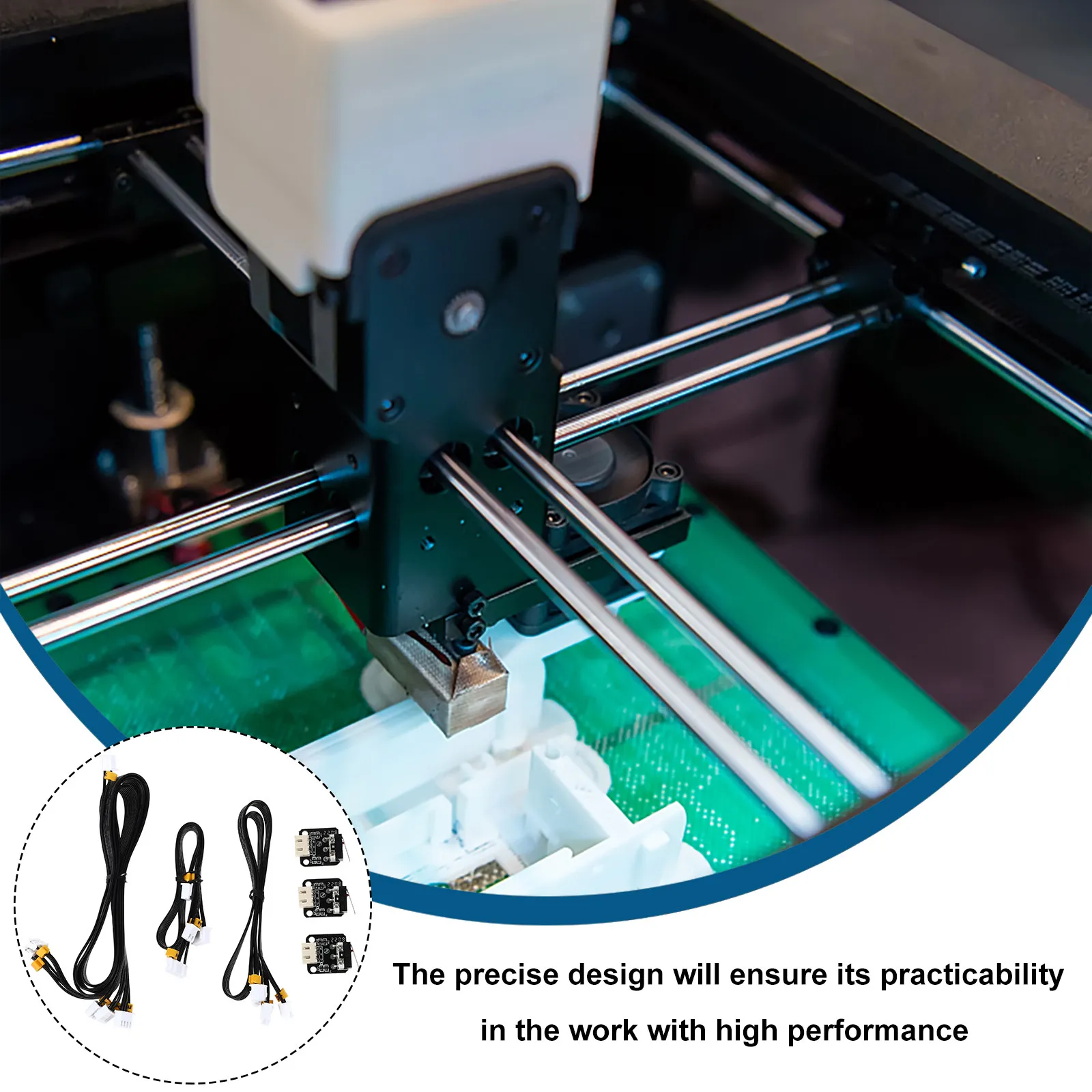 

3Pcs 3D Printer Stepper Motor Cord Robust Plastic Material Y Z High Performance Long Service Life Lightweight