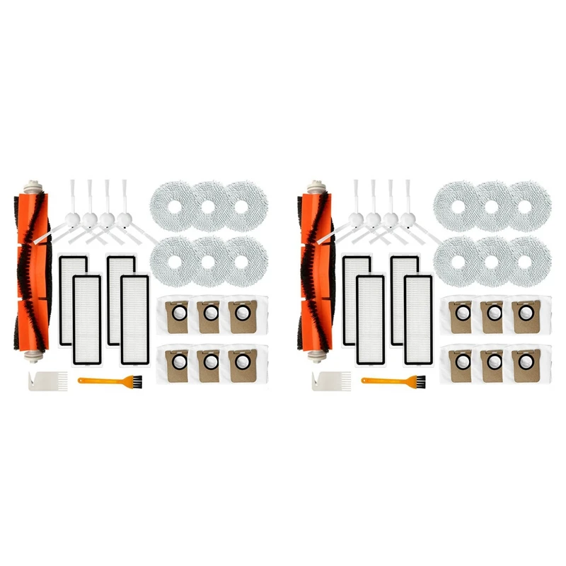 

2Set For Xiaomi Dreamebot L10S Ultra Robot Vacuum Cleaner Replacement Parts Main Side Brush Hepa Filter Mop Rag Dust Bag