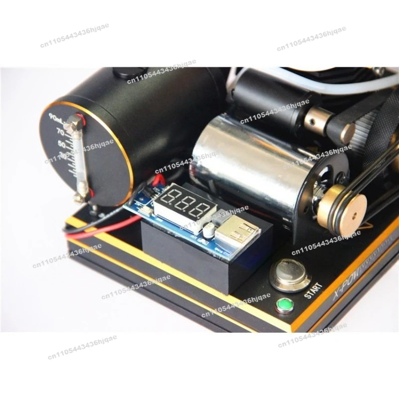 Miniature Four-stroke 12v  Methanol DC Generator with USB Mobile Phone Charger Digital Display