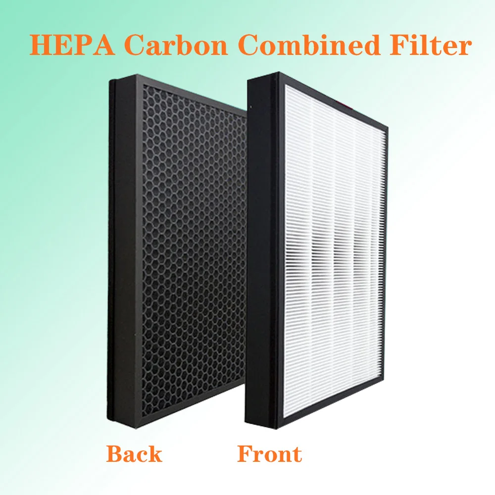 Custom filter HEPA  + Activated Carbon filter 326 x 231 x 35mm replacement for Yamaguchi Oxygen air purifier combined filter