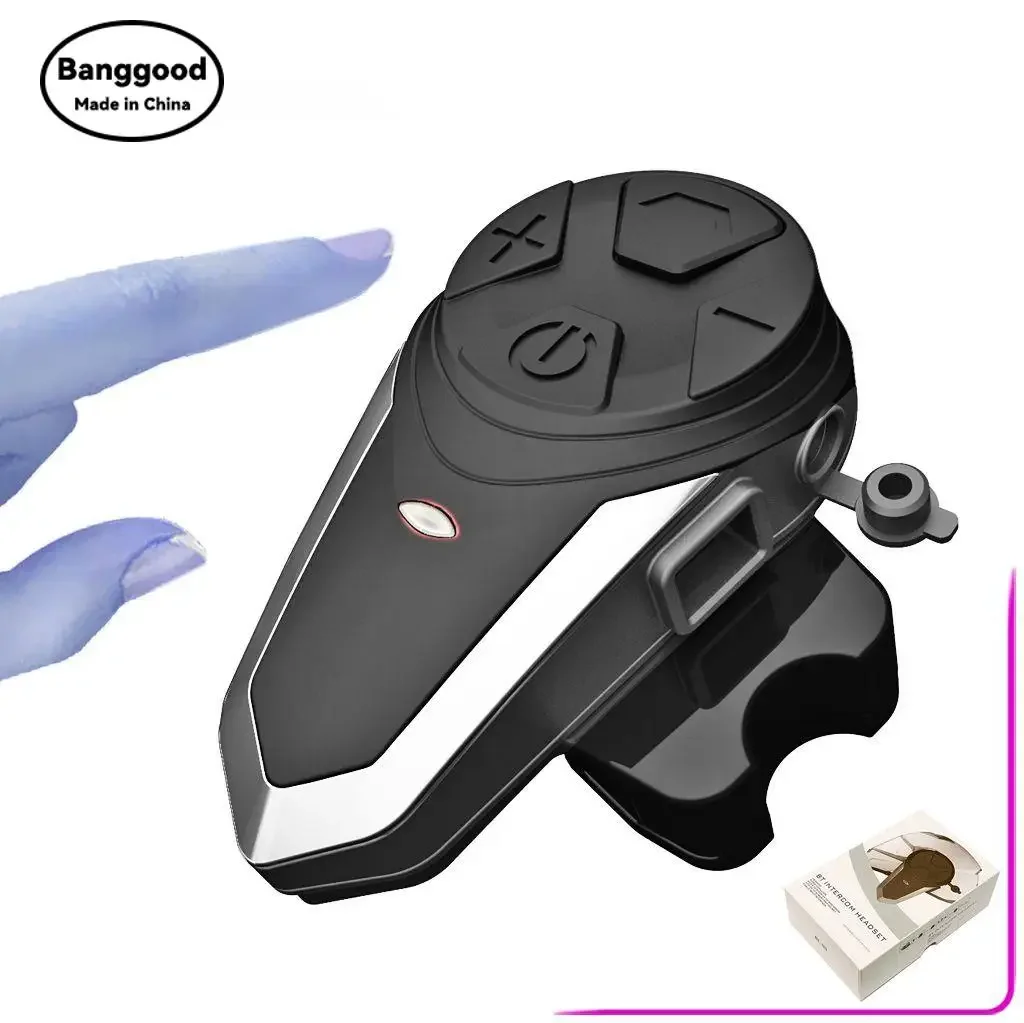 Stand-alone, Helmet Bluetooth Intercom Headset Bt-s3ns Motorcycle Wireless Headset Listening To Music and Calling Radio
