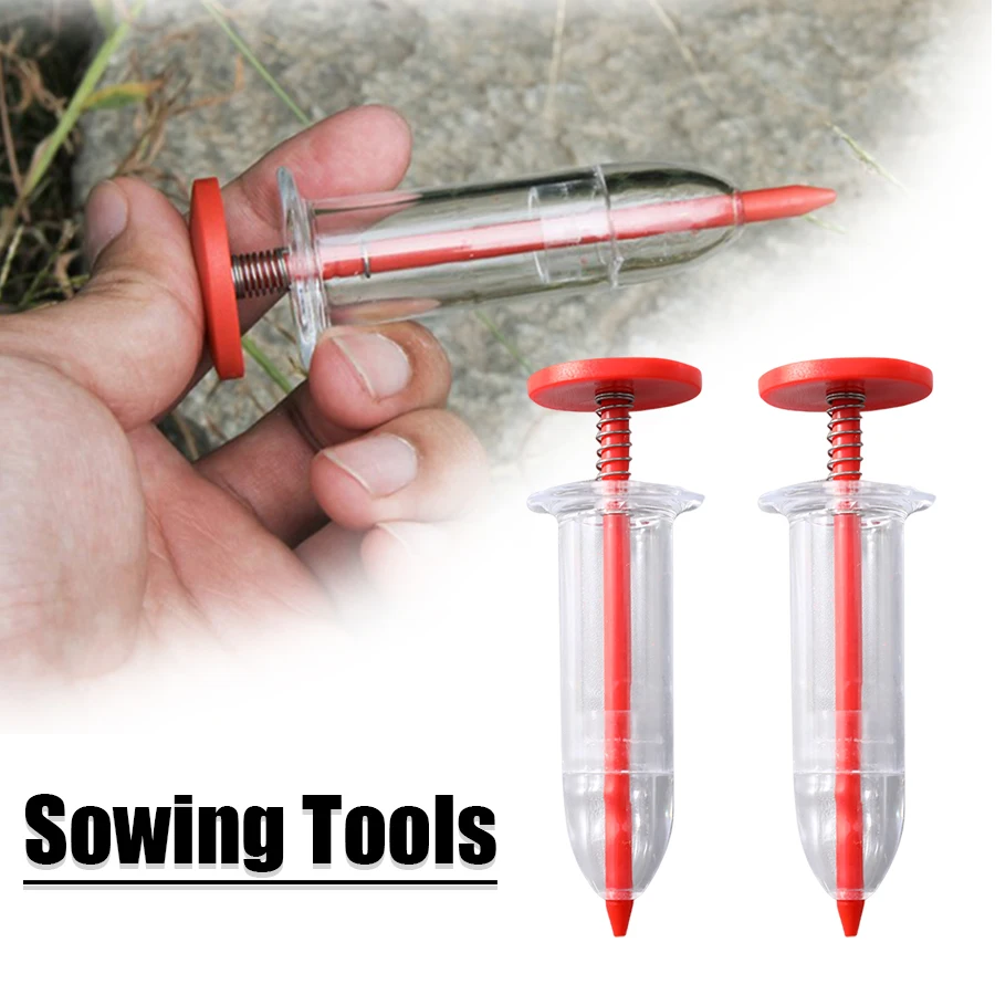 1Pcs Syringe Seeder Mini Seed Sowing Dispenser Garden Precision Seeding Fertilizing Planter Manual Sower Flower Gardening Tool