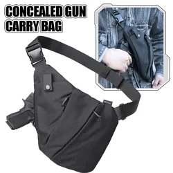 Tactical Concealed Gun Carry Bag Men's Crossbody Sling Bag Pistol Handgun Concealed Carry Cases Anti Thief EDC Carry Bags