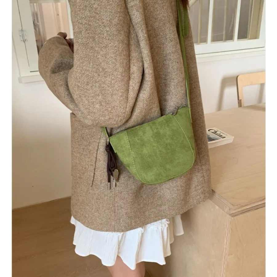 

Korean-Style Ins Crossbody Bag Suede Mini Luxury Dumpling Bag Export-Quality Design Versatile Casual Crossbody Bags