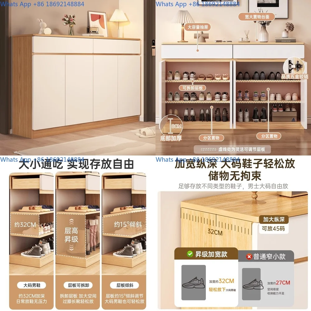 

Shoe Cabinet for Home Entryway Storage Closet Indoor Wall Mounted Footwear Rack