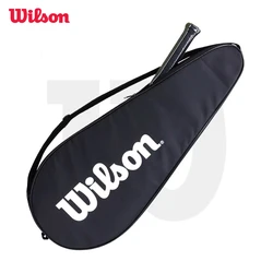 Original Wilson Tennis Bag Tennis Racket Bag Cover Daily Lightweight Single Shoulder Sports Bag Portable Court Racket Bag