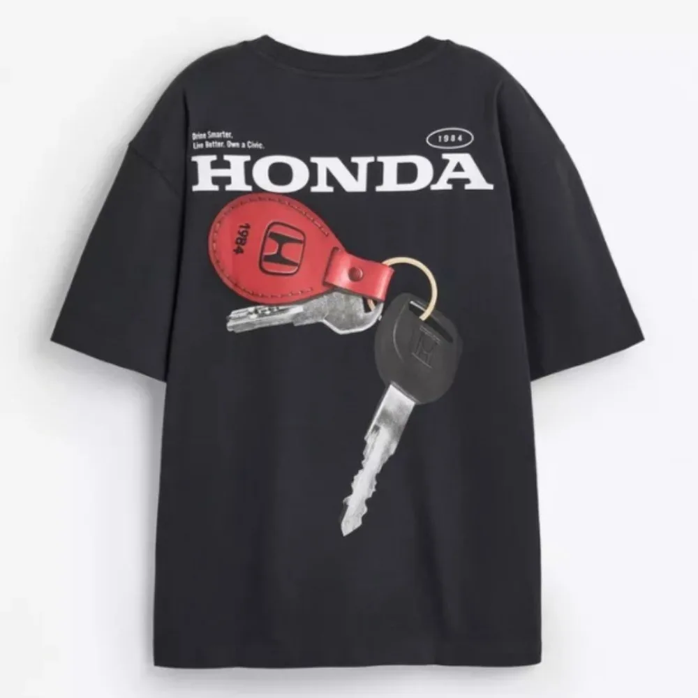 Honda Herren- und Damen-T-Shirt Honda Sommer Neues Motorrad-Sport-T-Shirt Racing Kurzarm-Frühlings-Radsport-Offroad-Freizeitoberteil
