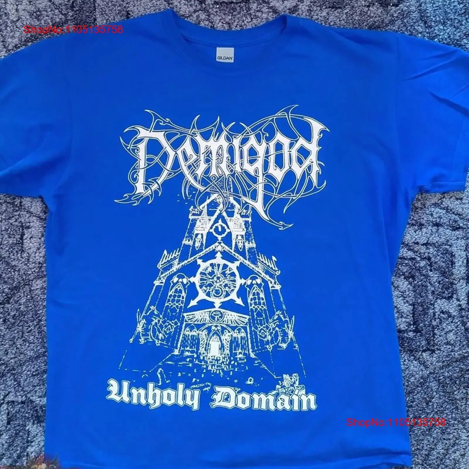 Camiseta Popular Demigod Band Men S 235XL 10D542 ropa de calle lavada vintage ropa de diseñador suave y versátil Unisex Casual homme