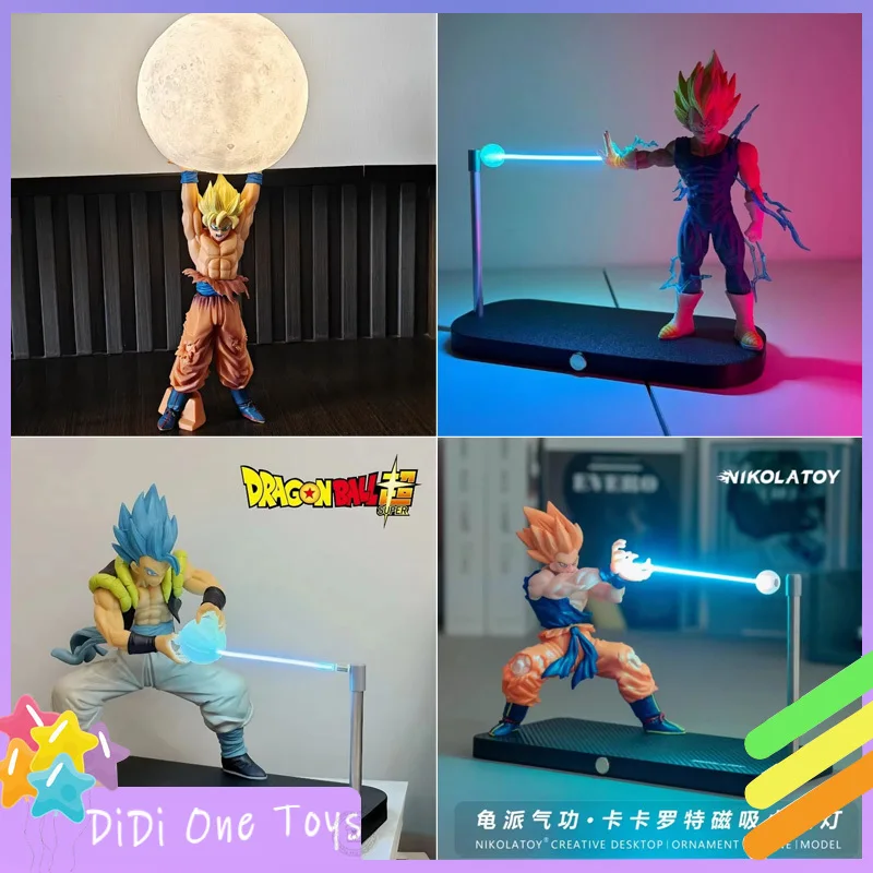 

Перезаряжаемая лампа Gogeta Dragon Ball Gogeta Ligh Son Goku Light Модель лампы Kakarotto Kamehameha Wave Магнитный орнамент Аниме