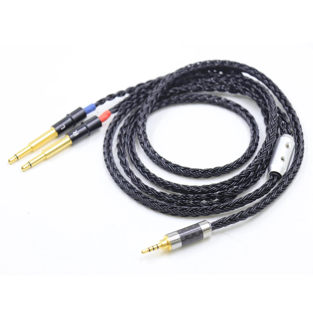 High Quality Bright-Black  16 core Headphone Replace Upgrade Cable for Meze 99 Classics NEO NOIR Earphone