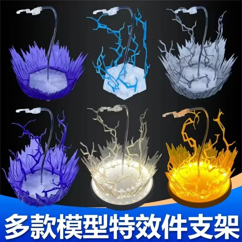 Lightning Explosion Effect Piece In Stock 1/12 Scale Action Figure Base Light-Up Scene Accessory Compatible With 6-Inch Figures