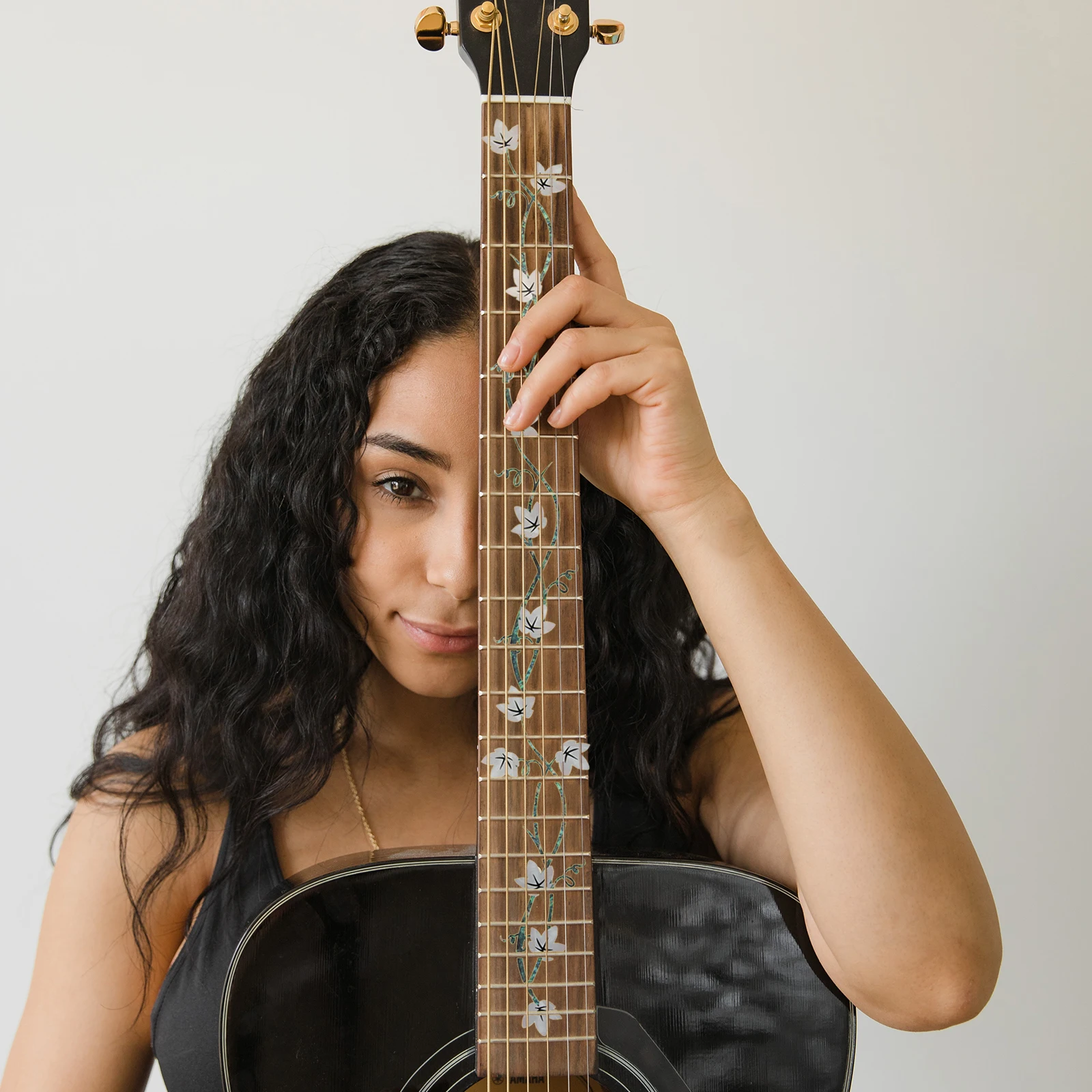 

Guitar Acoustic Fret Self adhesive Electric Decoration Inlay Fingerboard Sticker Guitar Guard Patch Creative Musical Instrument