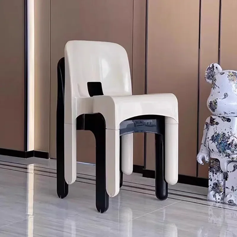 Modern Comfortable Dining Chairs Plastic Luxury Nordic Beautiful Dining Chairs Trendy Kitchen Cadeiras De Jantar Furniture