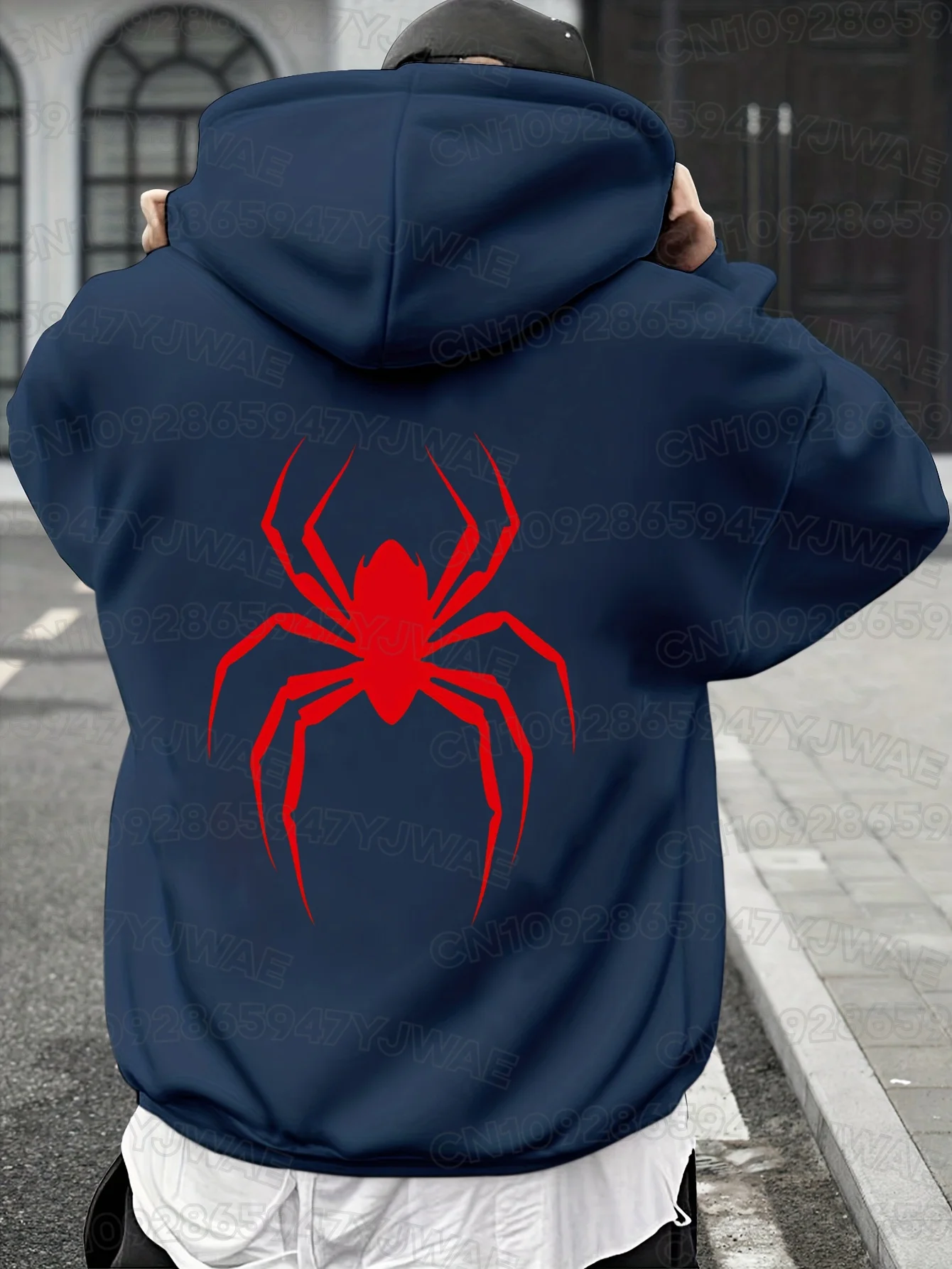 Herbst- und Winter-Spinnen-Hoodie für Männer und Frauen, Streetwear, Harajuku, Grafik-Hoodie, Punk, Gothic, Y2K-Kleidung, Paar-Sweatshirt – Detail 7
