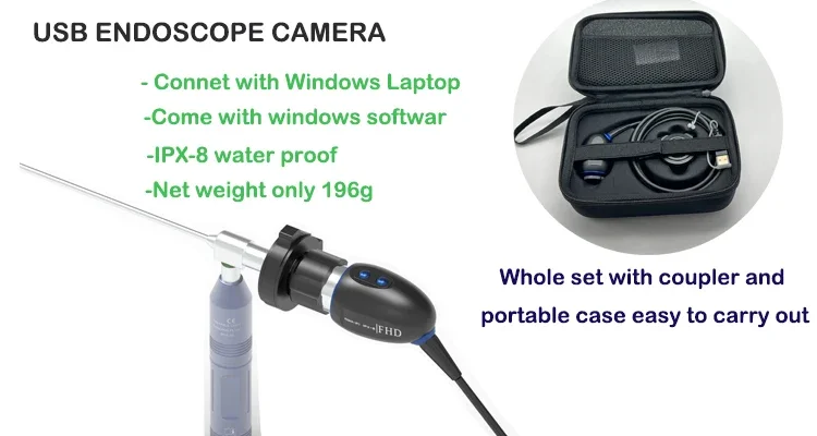 Caméra Endoscope Médical ORL USB, HD