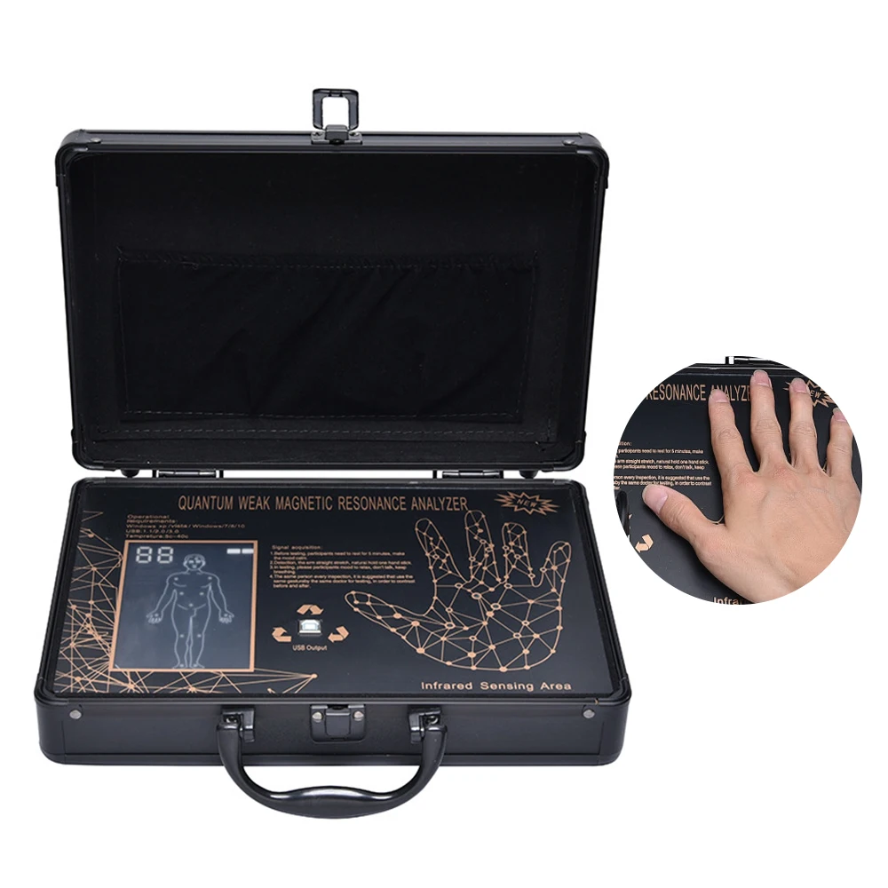 QMR-998 Quantum Resonance Magnetic Analyzer Set Hand Touch Quantum Body Health Analyzer With 52 Reports 10th Generation 2023 New