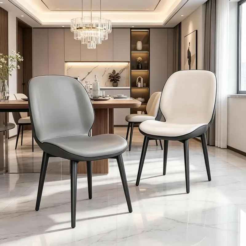 for Catering Restaurant Dining Chair Household Small Apartment Backrest Dirt Resistant Easy Care Sedentary Comfort Simple