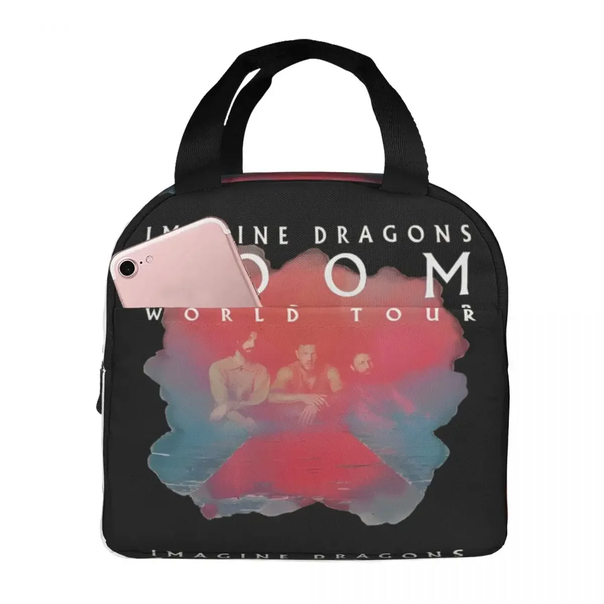 Loom Tour 2024 New Album Insulated Lunch Bags Large Imagine Dragons Band Meal Container Cooler Bag Lunch Box Tote  Food Handbags