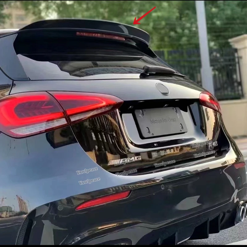 For Mercedes Benz A Class W177 Roof Spoiler 2019 2020 2021 A180 A160 A200 A220 A250 A45 A35 Hatchback ABS Rear Trunk Lip Wing
