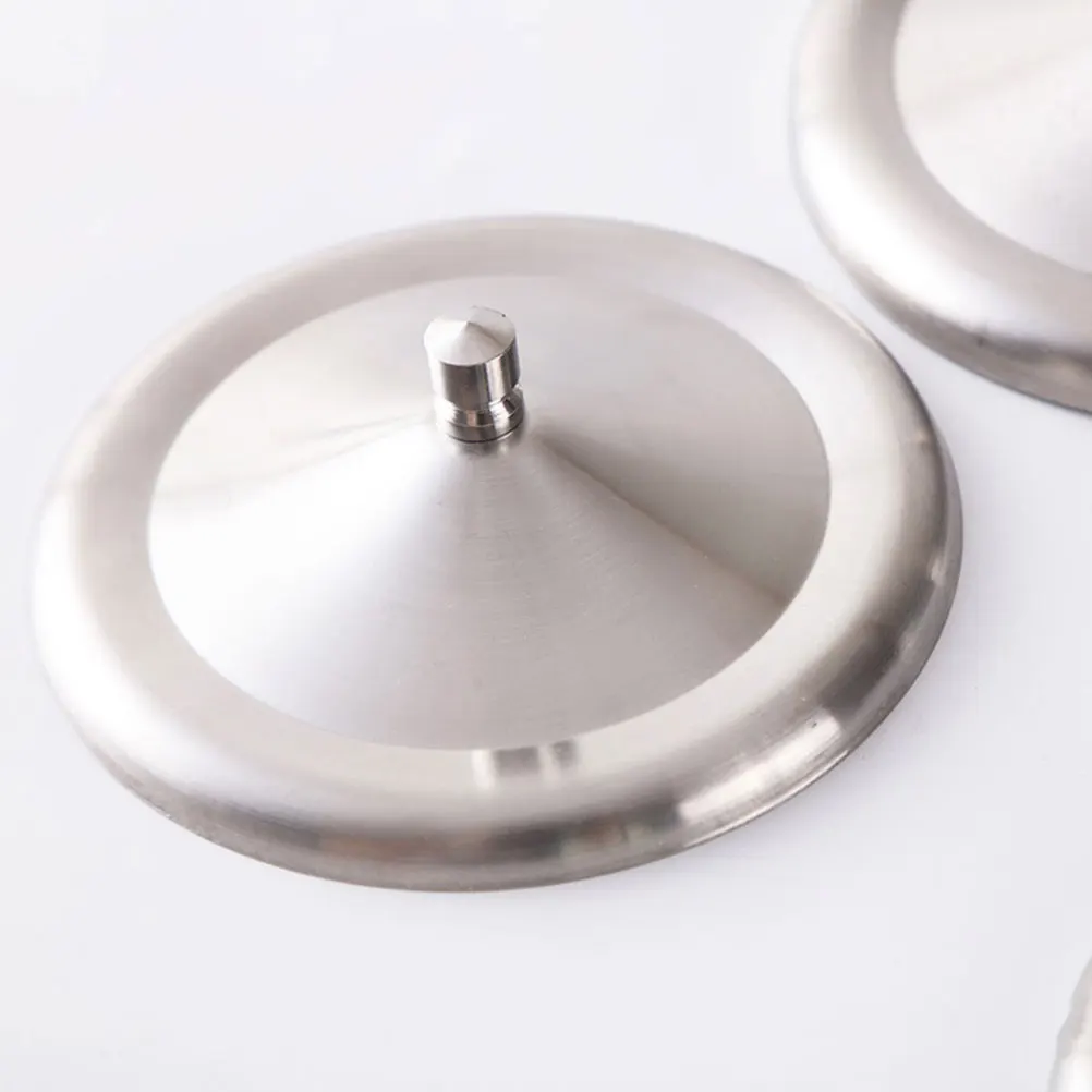

Крышка для чашки из нержавеющей стали, круглая, герметичная, для бутылок с водой, многоразовая, для использования дома и на кухне