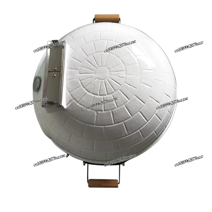 21-Inch White Pizza Oven, Family Gathering Outdoor BBQ Portable Baked Pizza Oven Baked Bread