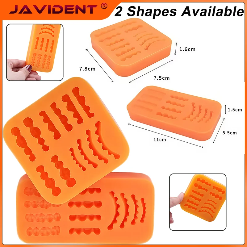 JAVIDENT 1Pcs Dental Silicone Wax Mold Inverted Mold Porcelain Teeth Wax Tooth Rubber Model Dental Laboratory