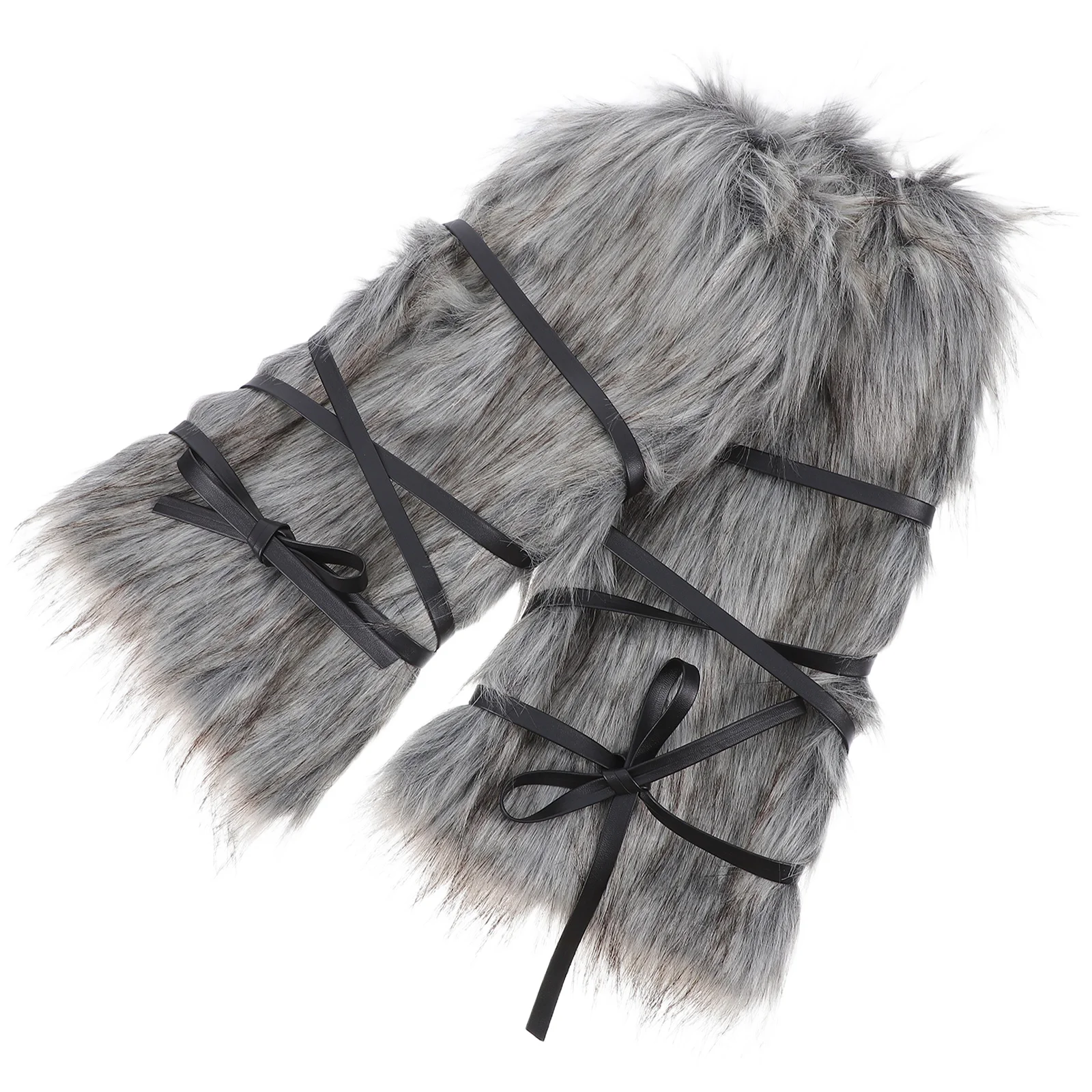 2pcs Faux Warmers 40Cm For Women Chunky Leg Warmers Men Winter Outdoor Halloween Costume Accessories Leg Guards Chunky Socks