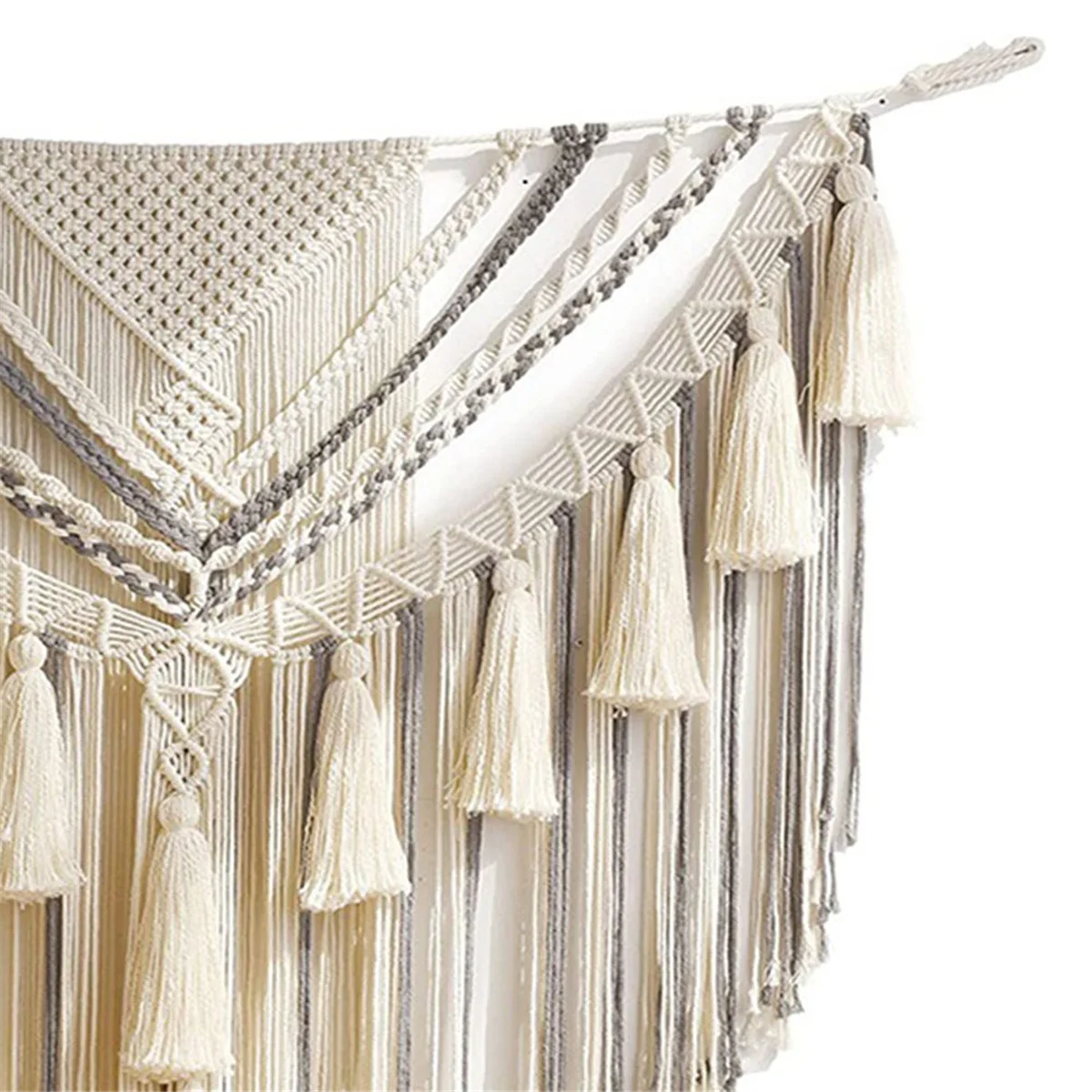 

Macrame Wall Hanging, Large Macrame Tapestry Wall Art, Boho Woven Tassel Yarn Tapestry, Above Bed Wall Decor for Home jasmine