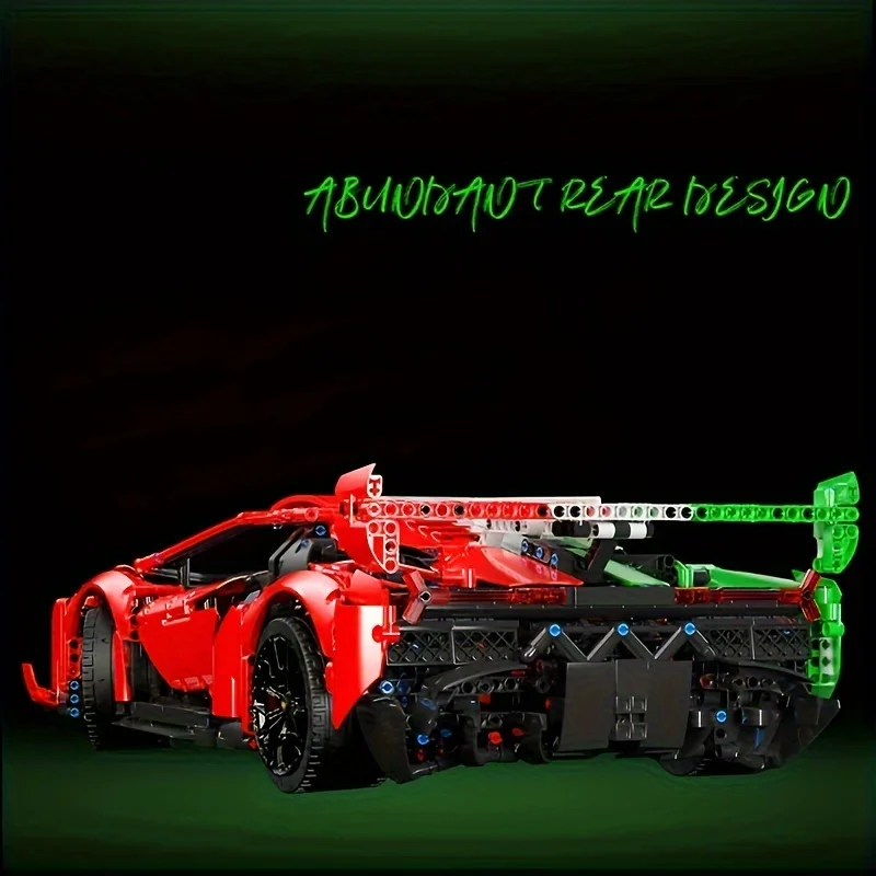 En STOCK 3611 Uds 1:8 MOC coche deportivo técnico Veneno bloques de construcción modelo juguetes para niños conjunto de regalo de Navidad