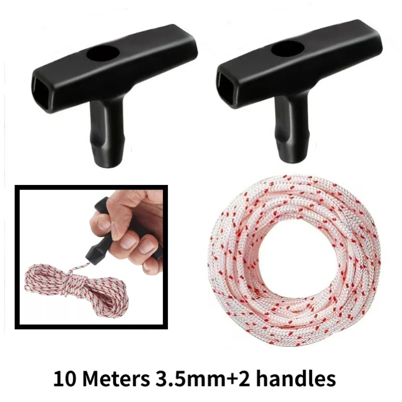 10M Nylon Pull Cord Recoil Starter Rope Replacement for Lawn Mower Chainsaw Trimmer Edger Engine Parts Garden Tool 3.5mm