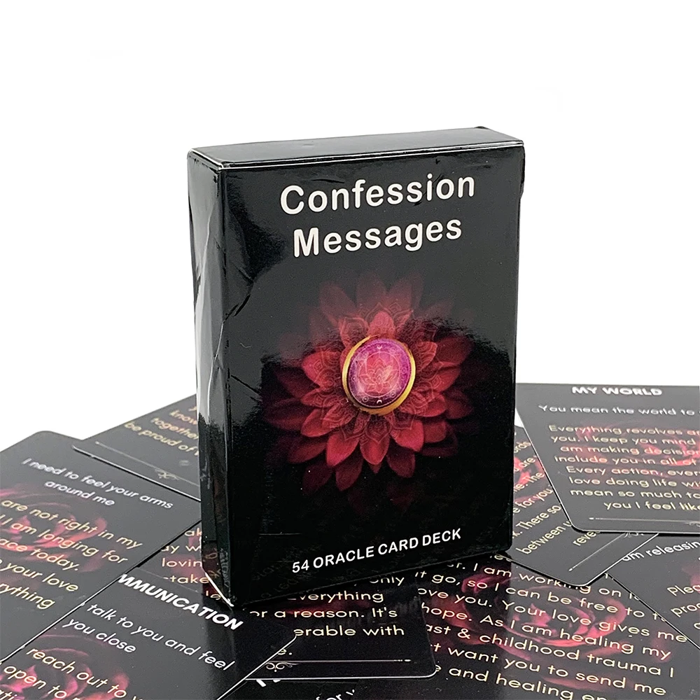

54 колода карт Oracle для путающихся сообщений, любовное послание, пророчество, ключевые слова, гадальные карты, игры, подарки на день Святого Валентина