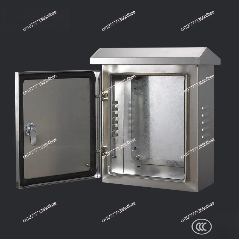 Stainless Steel Distribution Box 300400160mm Waterproof Rainproof Outdoor Electrical Control Box for Industrial & Home Use